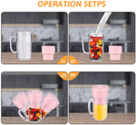 Batidora Portátil con Pajita